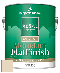 Benjamin Moore W105 Regal Select Exterior Paint-MoorLife Flat Finish краска цвет 951 Pale Almond