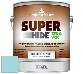 Benjamin Moore 357 Super Hide Zero Voc Interior Eggshell краска цвет 766 Delano Waters