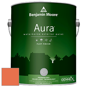Benjamin Moore Aura 629 Waterborne Exterior Flat Finish краска цвет 2014-30 Tangy Orange