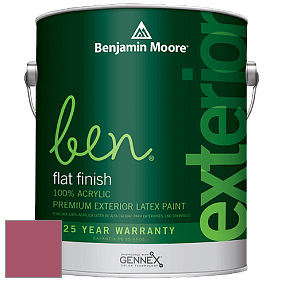 Benjamin Moore Ben 541 Waterborne Exterior Flat Finish краска цвет 2084-30 Rouge