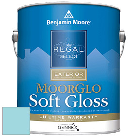 Benjamin Moore W096 Regal Select Exterior Paint-Moor GloSoft Gloss Finish краска цвет 766 Delano Waters