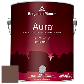 Benjamin Moore Aura 631 Waterborne Exterior Satin Finish краска цвет 2097-20 Morning Coffee