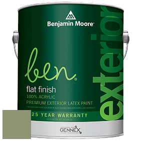 Benjamin Moore Ben 541 Waterborne Exterior Flat Finish краска цвет 440 Land of Liberty