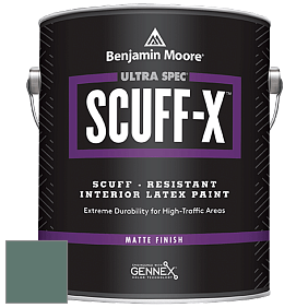 Benjamin Moore 484 Ultra Spec SCUFF-X Interior Matte Finish краска цвет 685 Verdigris