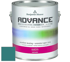 Benjamin Moore 792 Advance Interior Paint-Satin эмаль цвет 742 Largo Teal