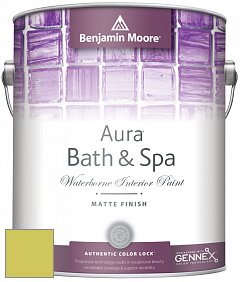 Benjamin Moore Aura 532 Bath & Spa Waterborne Interior Paint Matte Finish краска цвет 404 Electric Slide
