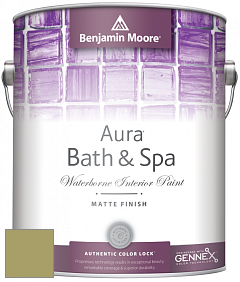 Benjamin Moore Aura 532 Bath & Spa Waterborne Interior Paint Matte Finish краска цвет 530 Medieval Times