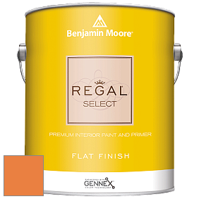 Benjamin Moore 547 Regal Select Waterborne Interior Flat Finish краска цвет 2015-30 Calypso Orange