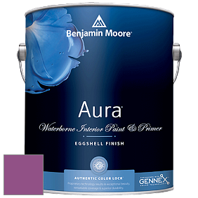 Benjamin Moore Aura 524 Waterborne Interior Eggshell Finish краска цвет 2074-30 Twilight Magenta