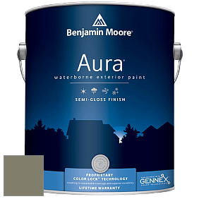 Benjamin Moore Aura 632 Waterborne Exterior Semi-Gloss Finish краска цвет 475 GalÃ¡pagos Green