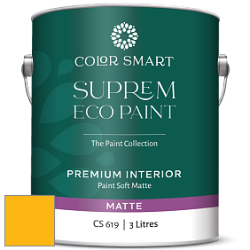COLOR SMART CS 619 SUPREM ECO PAINT матовая краска цвет 2019-30 Sunflower
