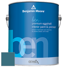 Benjamin Moore Ben W626 Premium Interior Latex Eggshell краска цвет 749 Bainbridge Blue