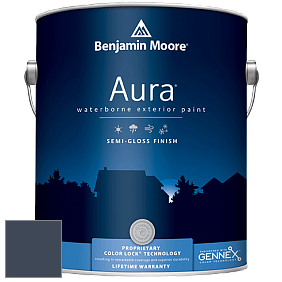 Benjamin Moore Aura 632 Waterborne Exterior Semi-Gloss Finish краска цвет 2061-10 Deep Royal