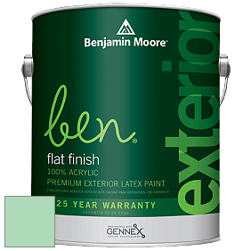 Benjamin Moore Ben 541 Waterborne Exterior Flat Finish краска цвет 2036-50 Marina Bay