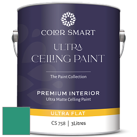 COLOR SMART CS 758 ULTRA CEILING PAINT ультраматовая краска цвет 608 Erin Green