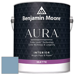 Benjamin Moore Aura 522 Interior Paint - Matte краска цвет 838 Denim Wash
