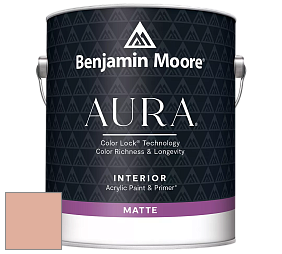 Benjamin Moore Aura 522 Interior Paint - Matte краска цвет 2175-50 Peach Blossom
