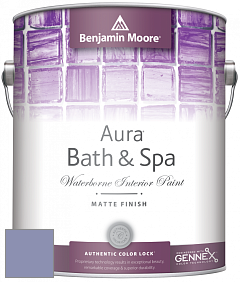 Benjamin Moore Aura 532 Bath & Spa Waterborne Interior Paint Matte Finish краска цвет 2069-40 Violet Stone