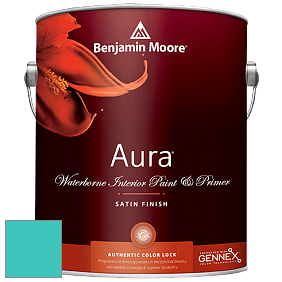 Benjamin Moore Aura 526 Waterborne Interior Satin Finish покрытие цвет NCS S 1050-B50G 