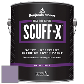 Benjamin Moore 484 Ultra Spec SCUFF-X Interior Matte Finish краска цвет 1384 Carolina Plum