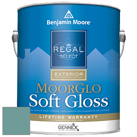 Benjamin Moore W096 Regal Select Exterior Paint-Moor GloSoft Gloss Finish краска цвет 677 Azure Water