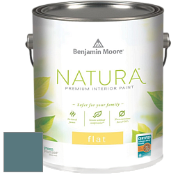 Benjamin Moore 512 Natura Interior Flat Finish матовая краска цвет 720 Bella Blue