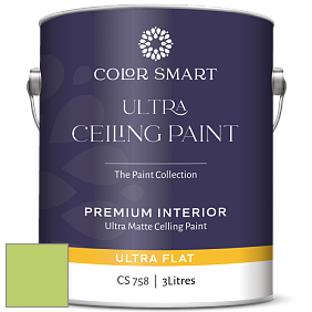 COLOR SMART CS 758 ULTRA CEILING PAINT ультраматовая краска цвет 418 Willow Springs Green