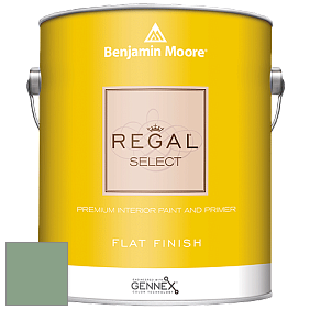 Benjamin Moore 547 Regal Select Waterborne Interior Flat Finish краска цвет 628 Winchester Sage