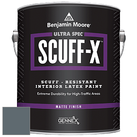 Benjamin Moore 484 Ultra Spec SCUFF-X Interior Matte Finish краска цвет 2135-30 Nocturnal Gray