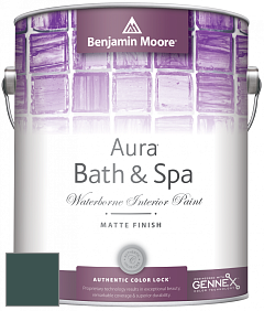 Benjamin Moore Aura 532 Bath & Spa Waterborne Interior Paint Matte Finish краска цвет 2054-10 Bavarian Forest