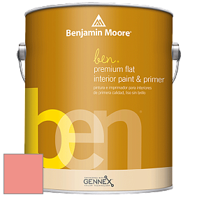 Benjamin Moore Ben W625 Premium Interior Latex Flat краска цвет 2012-40 Summer Sun Pink