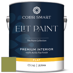 COLOR SMART CS 745 ELIT PAINT глубокоматовая моющаяся краска цвет NCS S 3050-G50Y 