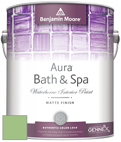 Benjamin Moore Aura 532 Bath & Spa Waterborne Interior Paint Matte Finish краска цвет 551 Exotic Bloom