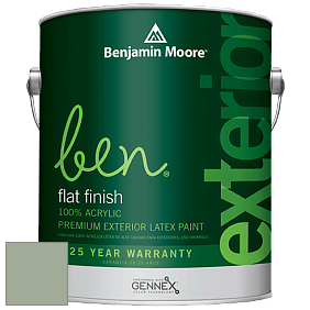 Benjamin Moore Ben 541 Waterborne Exterior Flat Finish краска цвет 452 Norway Spruce