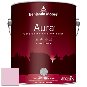 Benjamin Moore Aura 631 Waterborne Exterior Satin Finish краска цвет 2080-60 Posy Pink
