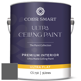 COLOR SMART CS 758 ULTRA CEILING PAINT ультраматовая краска цвет 2121-10 Gray