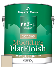 Benjamin Moore W105 Regal Select Exterior Paint-MoorLife Flat Finish краска цвет 240 Delaware Putty
