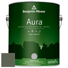 Benjamin Moore Aura 629 Waterborne Exterior Flat Finish краска цвет 469 Backwoods