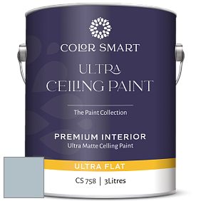 COLOR SMART CS 758 ULTRA CEILING PAINT ультраматовая краска цвет 1620 Blue Heather