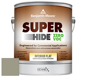 Benjamin Moore 355 Super Hide Zero Voc Interior Flat краска цвет 1496 Raintree Green