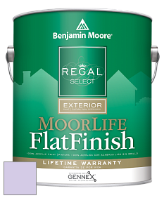 Benjamin Moore W105 Regal Select Exterior Paint-MoorLife Flat Finish краска цвет 2071-60 Lily Lavender