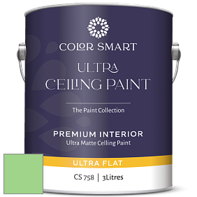 COLOR SMART CS 758 ULTRA CEILING PAINT ультраматовая краска цвет NCS S 0550-G20Y 