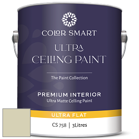 COLOR SMART CS 758 ULTRA CEILING PAINT ультраматовая краска цвет NCS S 1510-G80Y 