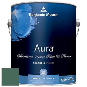 Benjamin Moore Aura 524 Waterborne Interior Eggshell Finish краска цвет 2041-20 Fiddlehead Green