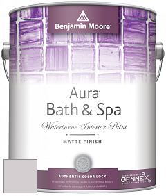 Benjamin Moore Aura 532 Bath & Spa Waterborne Interior Paint Matte Finish краска цвет 1444 New Age