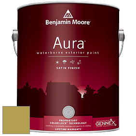 Benjamin Moore Aura 631 Waterborne Exterior Satin Finish краска цвет 392 Olive Tree