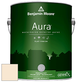 Benjamin Moore Aura 629 Waterborne Exterior Flat Finish краска цвет 914 Devon Cream