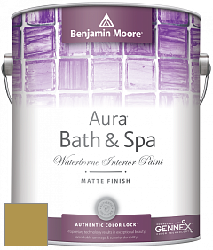 Benjamin Moore Aura 532 Bath & Spa Waterborne Interior Paint Matte Finish краска цвет 385 Savannah Moss