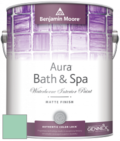 Benjamin Moore Aura 532 Bath & Spa Waterborne Interior Paint Matte Finish краска цвет 585 Lady Liberty
