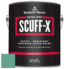 Benjamin Moore 486 Ultra Spec SCUFF-X Interior Satin Finish краска цвет 649 Captivating Teal